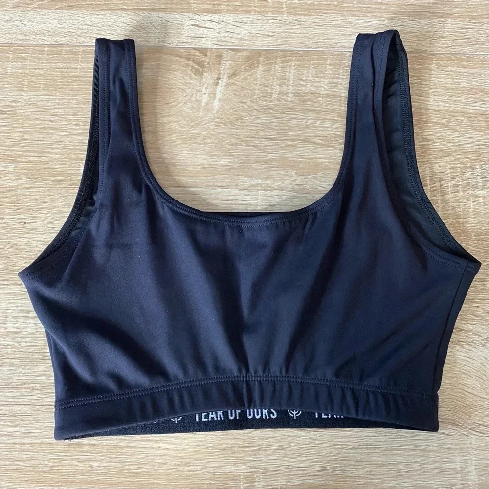 Year Of Ours Black Go To Cami Camisole Sports Bra Women's Size Small